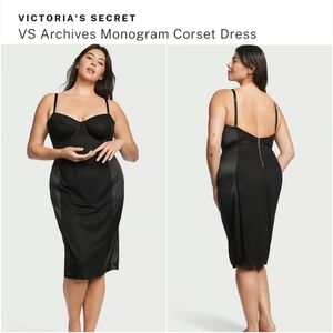 👀50% OFF👗NWT‼️ Victoria's Secret VS Archives Monogram Corset Dress